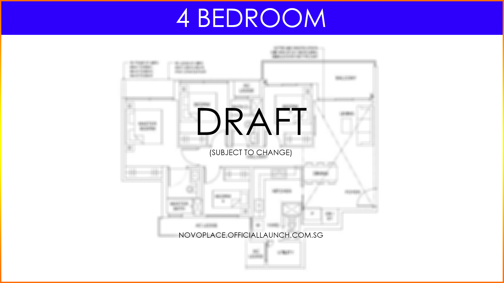 Novo Place - 4 bedroom floorplan